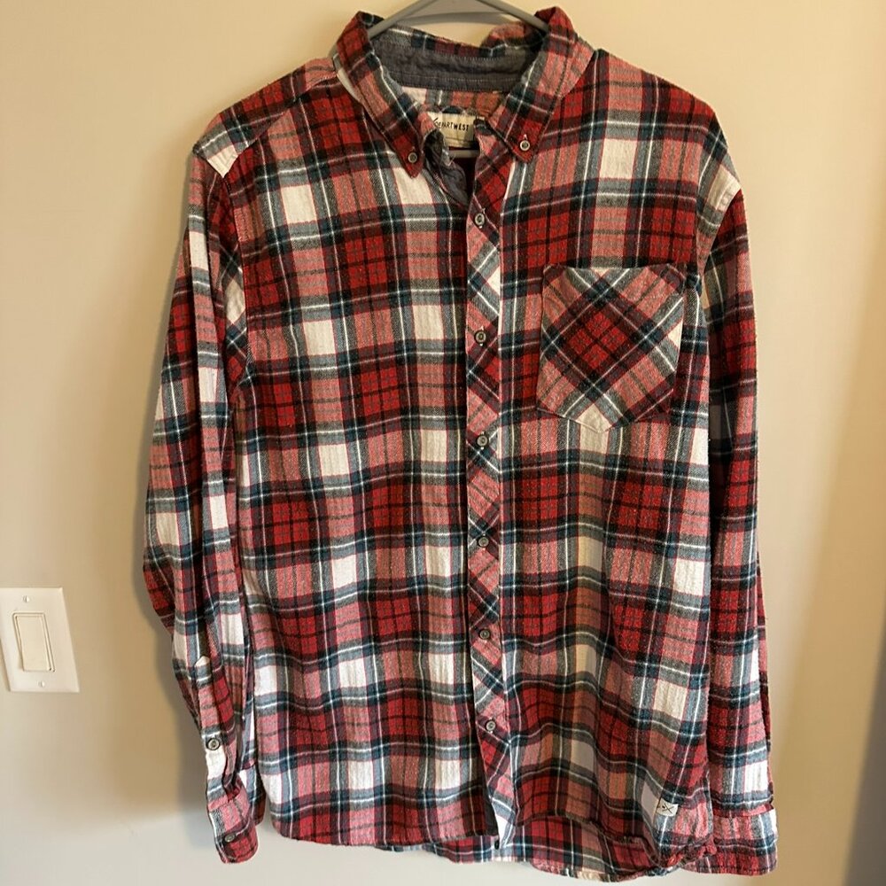 Mens Depart West Dress Shirt- Large